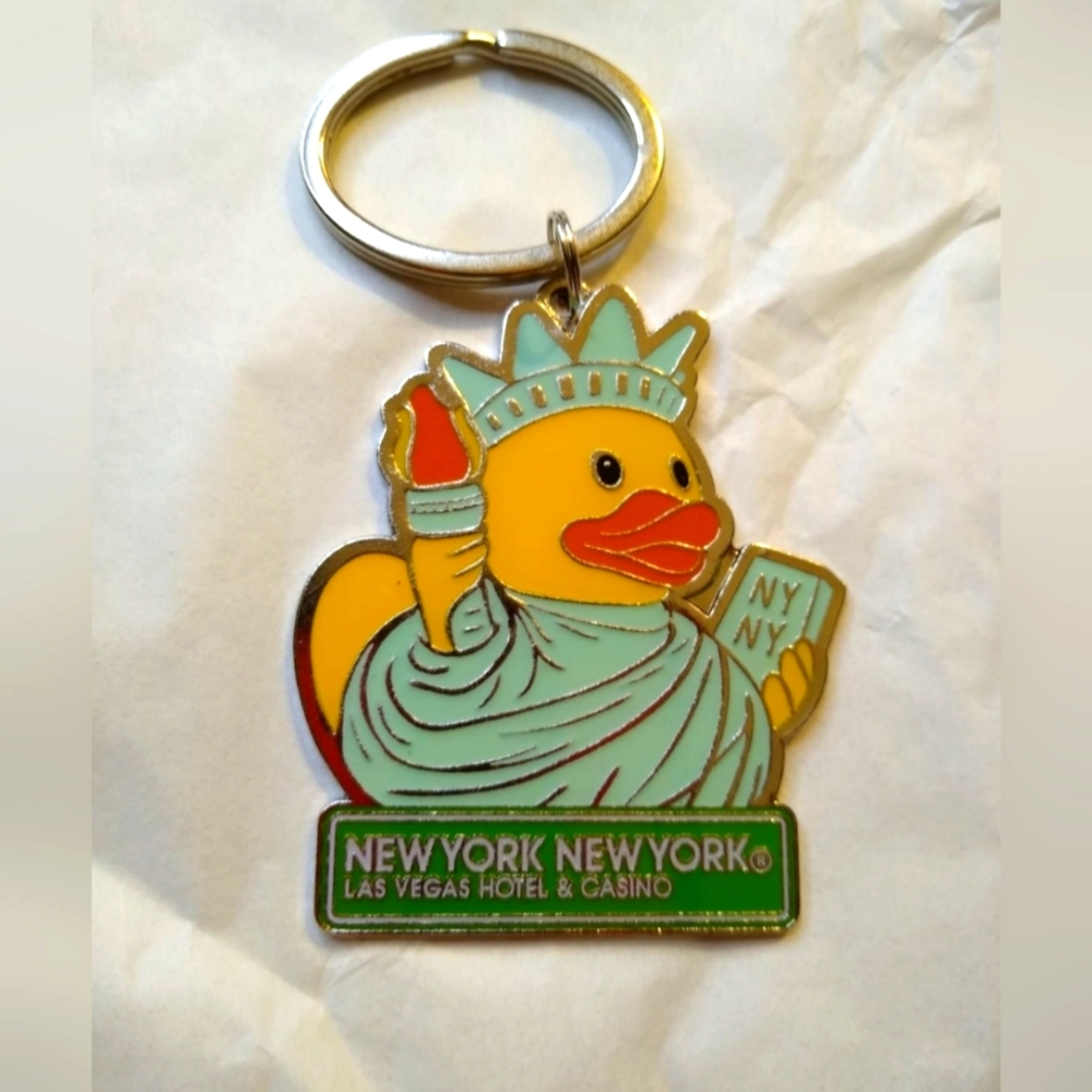 Statue of Liberty Rubber ducky keychain New York New York Las Vegas new